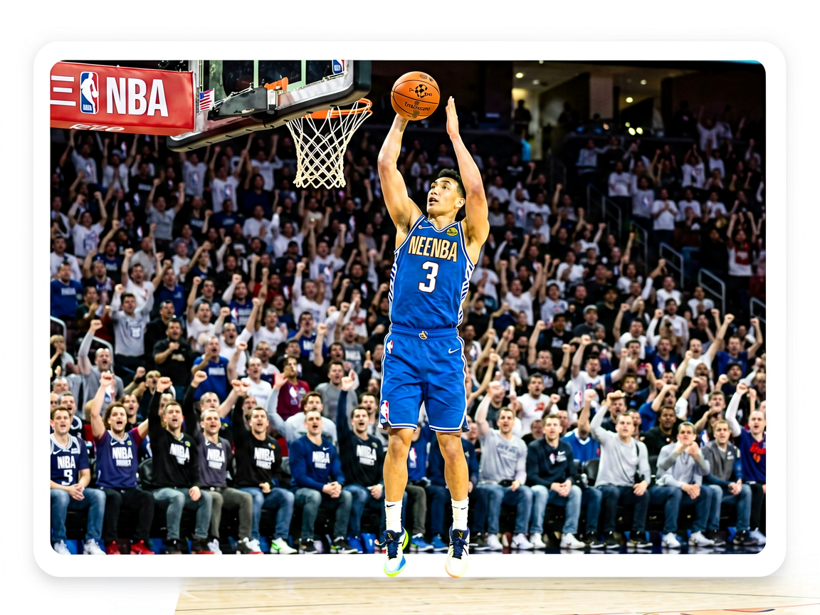 三亿体育NBA资讯：篮球比赛中球员突破上篮的精彩瞬间，观众席欢呼声不断